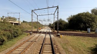 A very rare Dutch railway Xcrossing Utrecht  Baarn CABVIEW HOLLAND SGM 15sep 2020 [upl. by Ameh816]