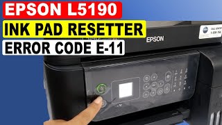 Epson L5190 ink pad needs service  Epson l5190 resetter free download adjustment program [upl. by Lesoj697]