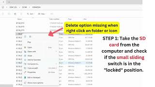 Cannot Delete Files from SD Card SDCardIssues FileDeletion StorageProblems TechSupport shorts [upl. by Aglo]