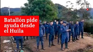 Batallón del Ejército hizo llamado de emergencia desde Baraya Huila  El Espectador [upl. by Osnofedli]