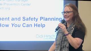 Suicide Prevention Workshop Suicide Risk Assessment and Safety Planning [upl. by Pantin]