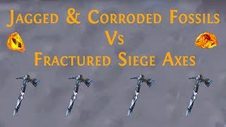 Path of Exile 36 Fossil Crafting 569 Pdps Siege Axe On Quest For Bleed Focused Siege Axe [upl. by Gabriell]