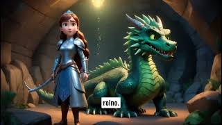 La Princesa Valiente y el Dragon Verde cuentos para niños [upl. by Labannah]