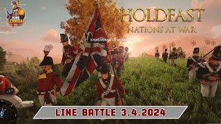 Holdfast Nations at War 100 v 100 Line Battle  63e Coldstream Guard  342024 [upl. by Gnal263]