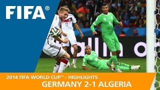 Germany v Algeria  2014 FIFA World Cup  Match Highlights [upl. by Ennis]