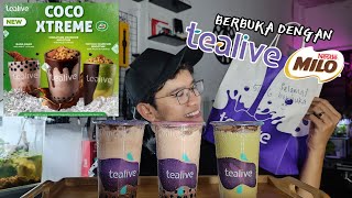 BARU TEALIVE COCO XTREME  Tealive Milo Pearl Milk Tea [upl. by Aynotal951]