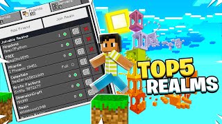 TOP 5 Realms To Join Realm Code  Minecraft PE Windows 10 Xbox PS4 [upl. by Aniraz]