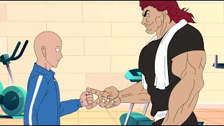 Yujiro Hanma VS One Punch Man Saitama Fan Animation [upl. by Clite452]