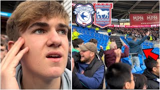 2 LAST MINUTE GOALS amp PURE SCENES in Cardiff vs Ipswich Town [upl. by Thurmond]