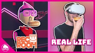 Eating Rec Room Food in VR and Real Life [upl. by Mur]