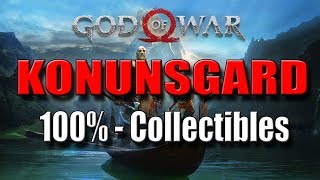 GOD OF WAR  KONUNSGARD  100 Collectibles [upl. by Anjali]