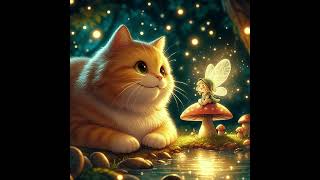 The Magical Journey of a Cat Dancing with a Butterfly in a Dreamland aicatboxing aicat [upl. by Esorrebma]