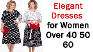 Gorgeous Dresses For Women Over 50 and 60 [upl. by Adnoek530]