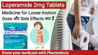 Loperamide hydrochloride tableta ip  Imodium tablet  Treatment of Diarrhoea  Loperamide in motion [upl. by Hagep]