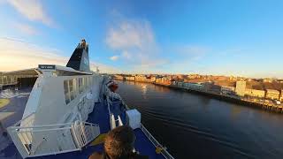 Amsterdam to Newcastle DFDS Ferry Entering the Tyne [upl. by Stacia517]