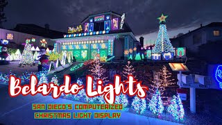 San Diegos Best Holiday Lights display Belardo Lights Christmas Magic amp Charity for Children [upl. by Troyes549]