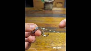 How to put 3 hooks on one fishing line Increasing your chances 🐟🐠 🎣 [upl. by Sioled]