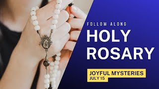 Mondays Rosary  JOYFUL Mysteries 💙 Follow Along Rosary July 15 [upl. by Teodoro]