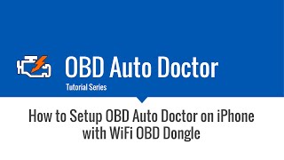 iPhone WiFi OBD dongle tutorial [upl. by Irabaj]