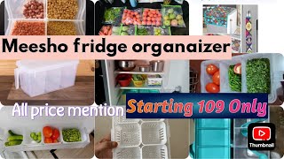 என்னுடைய Fridgeக்காக Meeshoவில் நான் வாங்கிய பொருட்கள் fridge organizermeesho [upl. by Edna188]