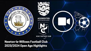 NewtonleWillows v Winsford Town FC  Highlights [upl. by Esenahs]