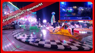 HappyTraveller 🎡Neumarkter Frühlingsfest 2023  Onride bei Nacht [upl. by Eddra]