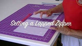 Setting a Lapped Zipper [upl. by Eniarda]