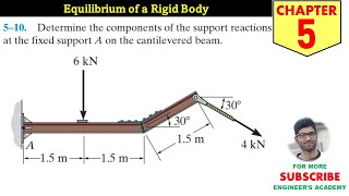 510 Equilibrium of a Rigid Body Chapter 5 Hibbeler Statics 14th Edition Engineers Academy [upl. by Esiouqrut536]