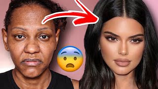 Makeup Transformation Kendall Jenner 😳 makeup [upl. by Attaynek162]