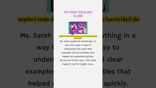 ⚡Practica tu habilidad de escucha en inglés en menos de 1 minuto  My first English class [upl. by Ynotna771]