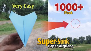 Paper Airplane Easy  How to make an Easy Paper Airplane that fly 1000 Feet  Paper Planes Origami [upl. by Etsyrk561]