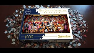 Clementoni Disney Orchestra  Panorama  1000 Piece Jigsaw Puzzle puzzle [upl. by Drislane721]