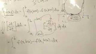 Line Integral  proof of Greens Theorem pt2 [upl. by Waal]