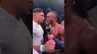 TOMMY FURY SHOVES KSI AFTER TRADING HEATED WORDS 🍿 [upl. by Baumbaugh933]