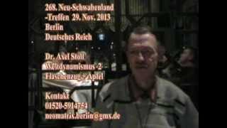 Dr Axel Stoll Weltdynamismus 2 268 NeuSchwabenlandTreffen 29112013 2v4 640x480 [upl. by Haeli]