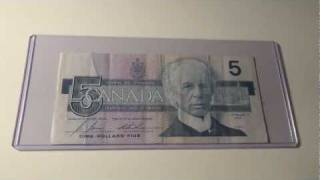 1986 5 Note from the Bank of Canada [upl. by Just]