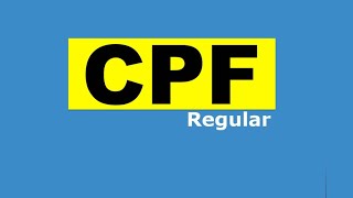 Situação do CPF regular o que significa  DicasFreecom [upl. by Niamrej674]