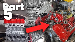 BMW M5 S63 Engine Rebuild  PART 5 [upl. by Ostler42]