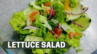 QUICK AND EASY LETTUCE SALAD RECIPE [upl. by Bremble]