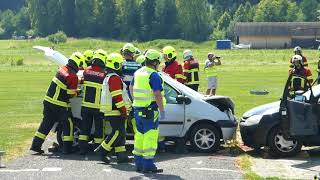 Feuerwehr Sursee amp Michelsamt Alpinmedic und Alpin Air Ambulance  Fahrzeugcrash Übung [upl. by Etem]