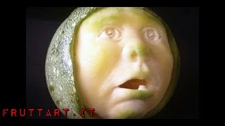 FRUIT CARVING  Amazing ZUCCHINI carving sculpture tutorial 3D [upl. by Artenehs]