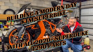 BUILDING A 3RD GEN 1290 SUPERDUKE SWAPPED KTM RC8R [upl. by Girvin670]