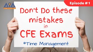 Dont do these mistakes in CFE Exam Ep1 cfe certifiedfraudexaminer acfe [upl. by Eninaj446]