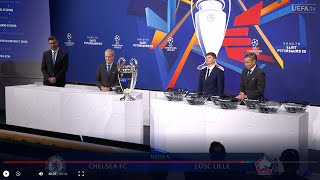 UEFA Champions League 2021 Round of 16 Full ReDraw  PSG VS RealMadrid Liverpool vs Inter Man Utd [upl. by Olds]