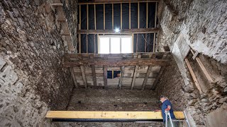 First Joist Goes In Stonework amp Patience [upl. by Leblanc]