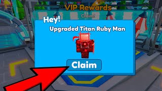 OMG🔥🔥🔥 Im the LUCKIEST I exchanged for a NEW TITAN RUBY MAN 🔥🔥 in Toilet Tower Defense EPISODE 71 [upl. by Vonny11]