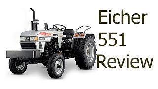 EICHER 551 Tractor Review Specifications in Hindi Details Features Best selling Tractor 2018 [upl. by Virgina126]