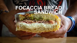 Easy Focaccia Bread Sandwich [upl. by Arikat262]