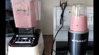 Nutribullet vs Blendtec Protein Smoothie Test [upl. by Zere438]