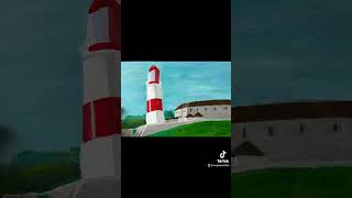 Acrylic painting Souter Lighthouse [upl. by Arzed]